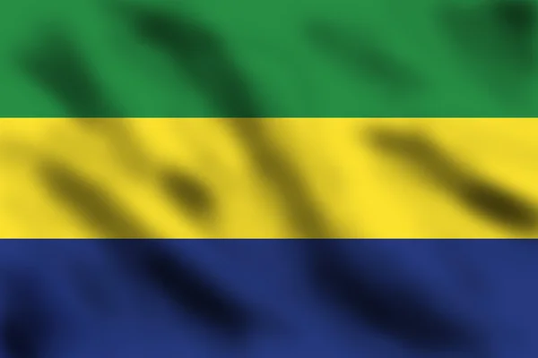 Gabonova vlajka — Stock fotografie