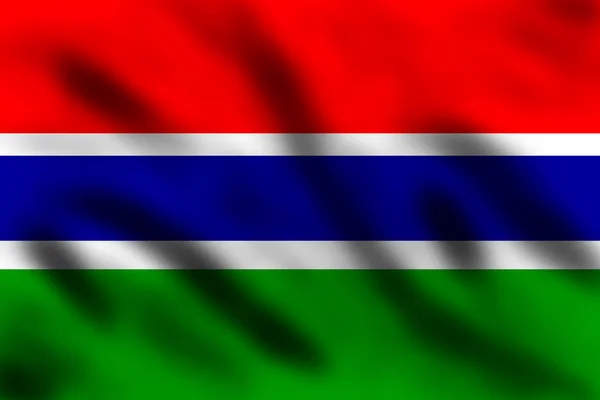 冈比亚国旗 — 图库照片