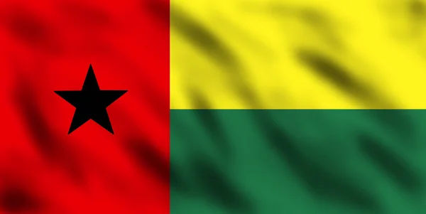 Gine bissau Cumhuriyeti bayrağı — Stok fotoğraf