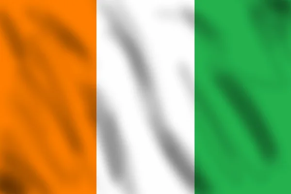 Flagge der Elfenbeinküste — Stockfoto