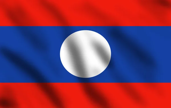 Laos bayrağı — Stok fotoğraf