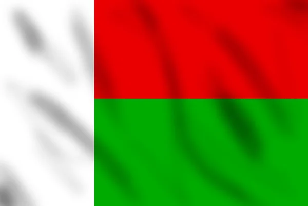 Flaga Madagaskar — Zdjęcie stockowe
