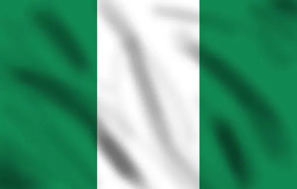 Flagge Nigerias — Stockfoto