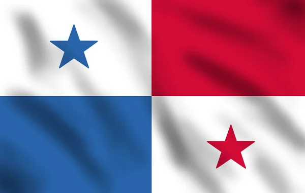 Panamská vlajka — Stock fotografie