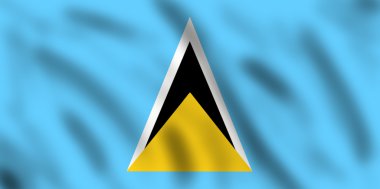 Flag of Saint Lucia clipart