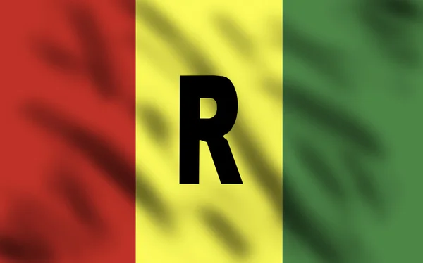 Ruanda Cumhuriyeti bayrağı — Stok fotoğraf