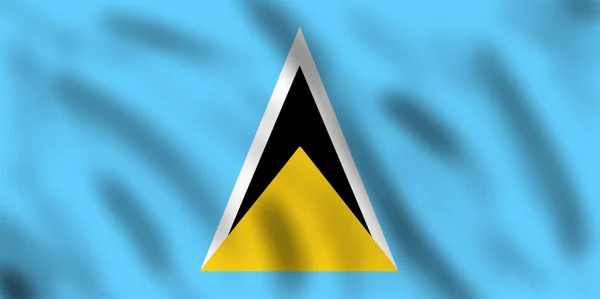 Flag of Saint Lucia — Stock Photo, Image