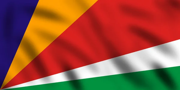 Флаг сейшельских островов — стоковое фото