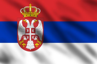 Flag of Serbia clipart