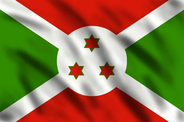 布隆迪的旗子 — 图库照片
