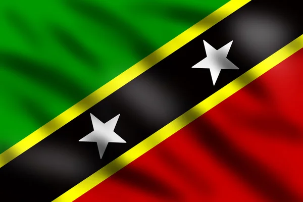 Saint Kitts ve Nevis bayrağı — Stok fotoğraf
