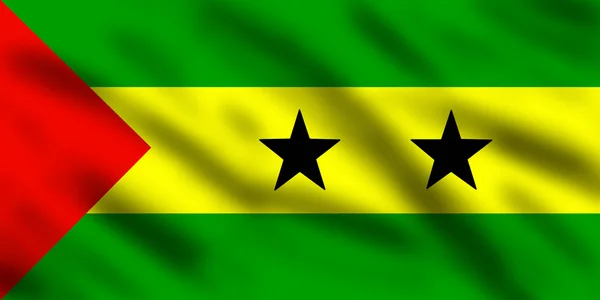Bandera de Santo Tomé y Príncipe —  Fotos de Stock