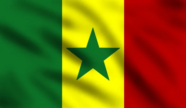 Flagge des Senegal — Stockfoto