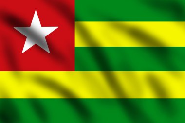 Flag of Togo clipart