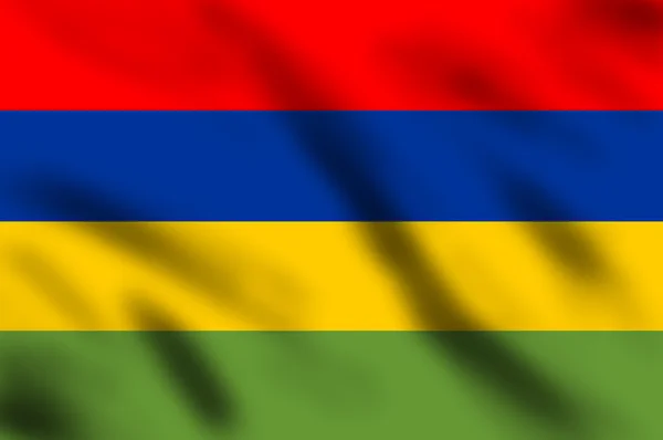 毛里求斯的旗子 — 图库照片