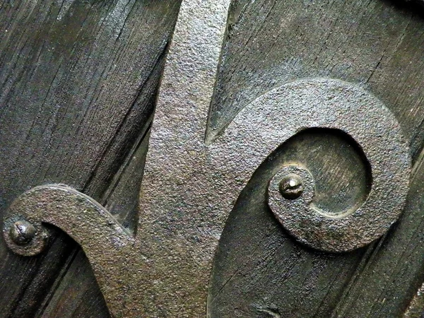 Ornamento de ferro — Fotografia de Stock