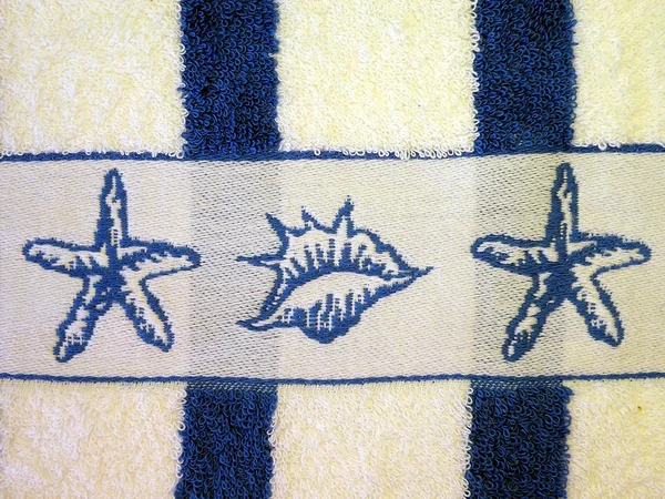 Blue towel — Stock Photo, Image