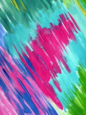 Painted colorful abstract clipart