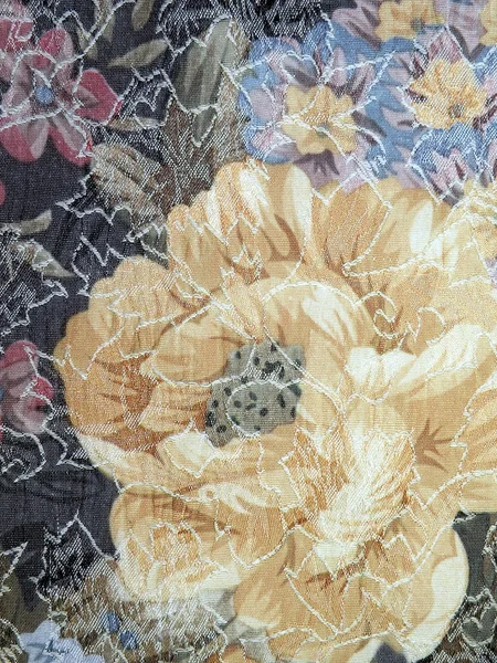 Kwiatowy tkaniny — Zdjęcie stockowe