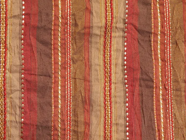 Brown striped fabric — Stock Photo, Image