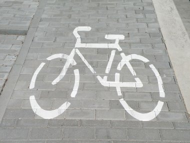 Bicycle sign clipart