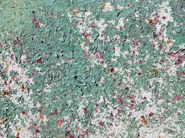 Eski yeşil paslı yüzey — Stok fotoğraf