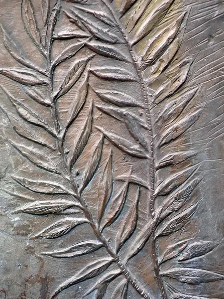 Floral bronzen oppervlak — Stockfoto