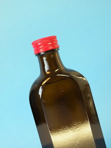 Bruine glazen fles — Stockfoto