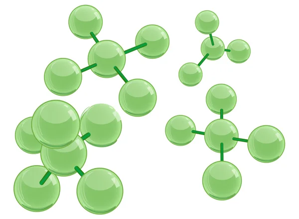 Иллюстрация молекул — стоковое фото