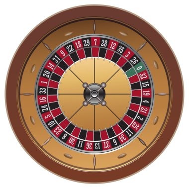 Casino roulette clipart