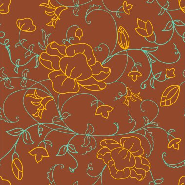 Seamless floral clipart