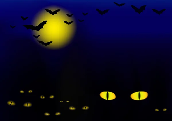 Halloween ilustración con gatos — Foto de Stock