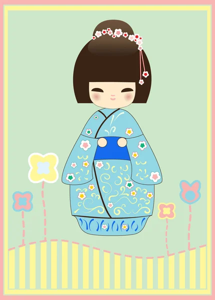 Japanska Kokeshi doll — Stockfoto