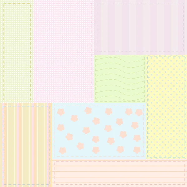 Seamless baby patchwork pattern — Stock Photo, Image