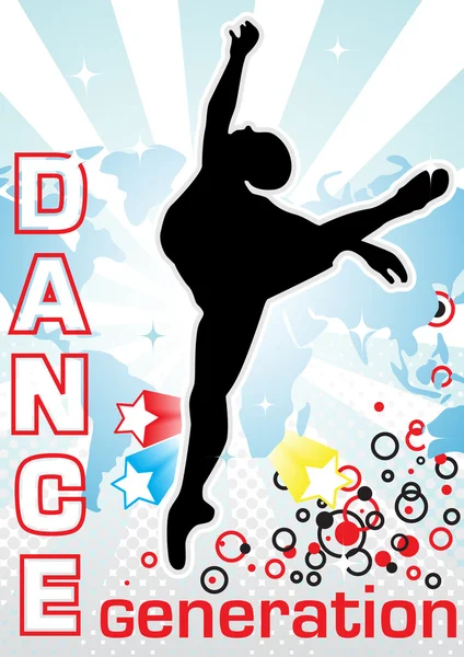 Χορευτική αφίσα — Φωτογραφία Αρχείου