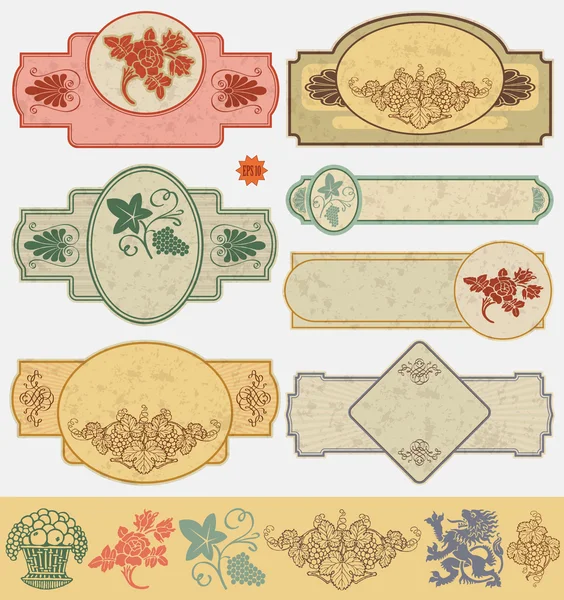 Vintage style labels — Stock Vector