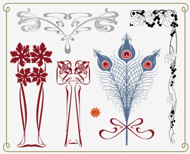 Historical design collection clipart
