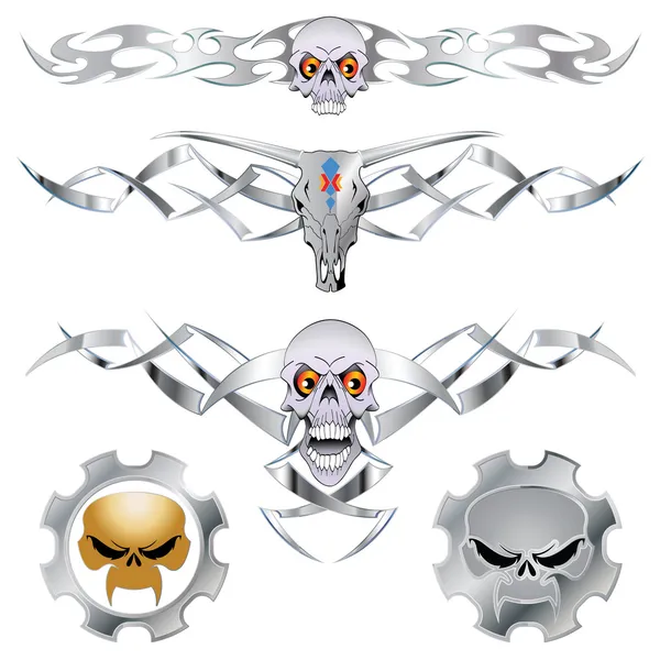 Set crâne — Image vectorielle