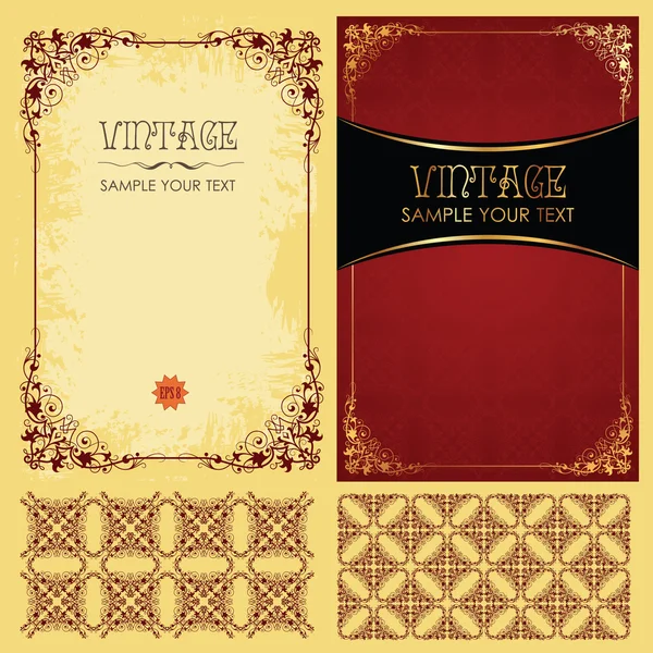Patrón Vintage — Archivo Imágenes Vectoriales