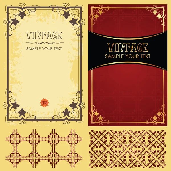 Patrón Vintage — Vector de stock