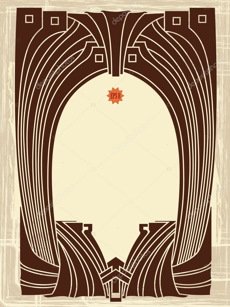 Art-Nouveau Border — Stock Vector © bomg11 #3260350