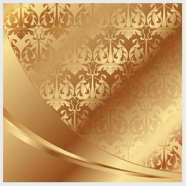 ゴールドのベクトルの背景 — ストックベクタ