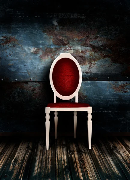 Klassischer weißer Sessel — Stockfoto