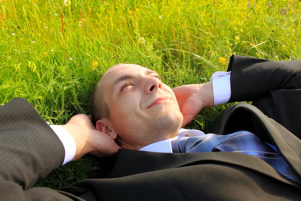 stock image The businessman on rest