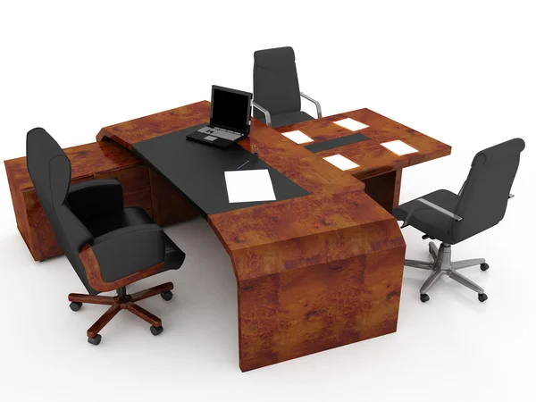Uppsättning av kontorsmöbler — Stockfoto
