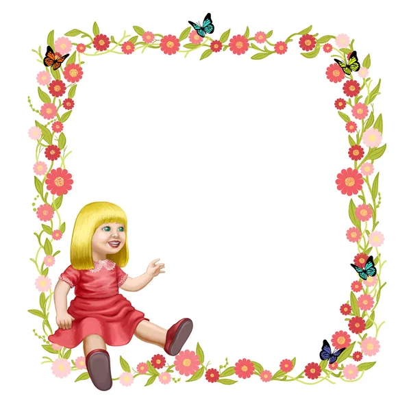 Cheerful doll — Stock Photo, Image