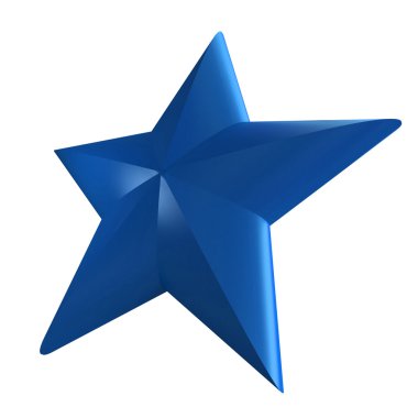 Blue star clipart