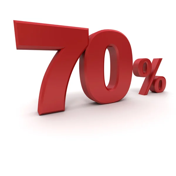 70% — Zdjęcie stockowe