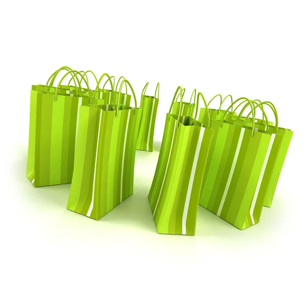 Grüner Einkaufskreis — Stockfoto