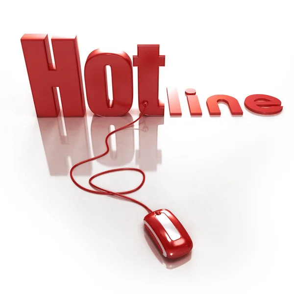 Hotline online — Stockfoto
